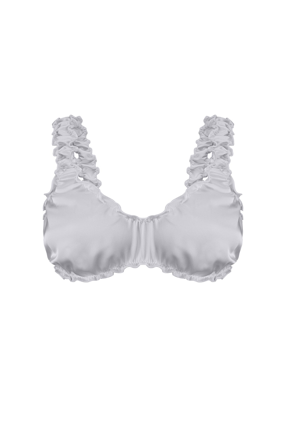 Satin de Lune Ruffle Shorts Set