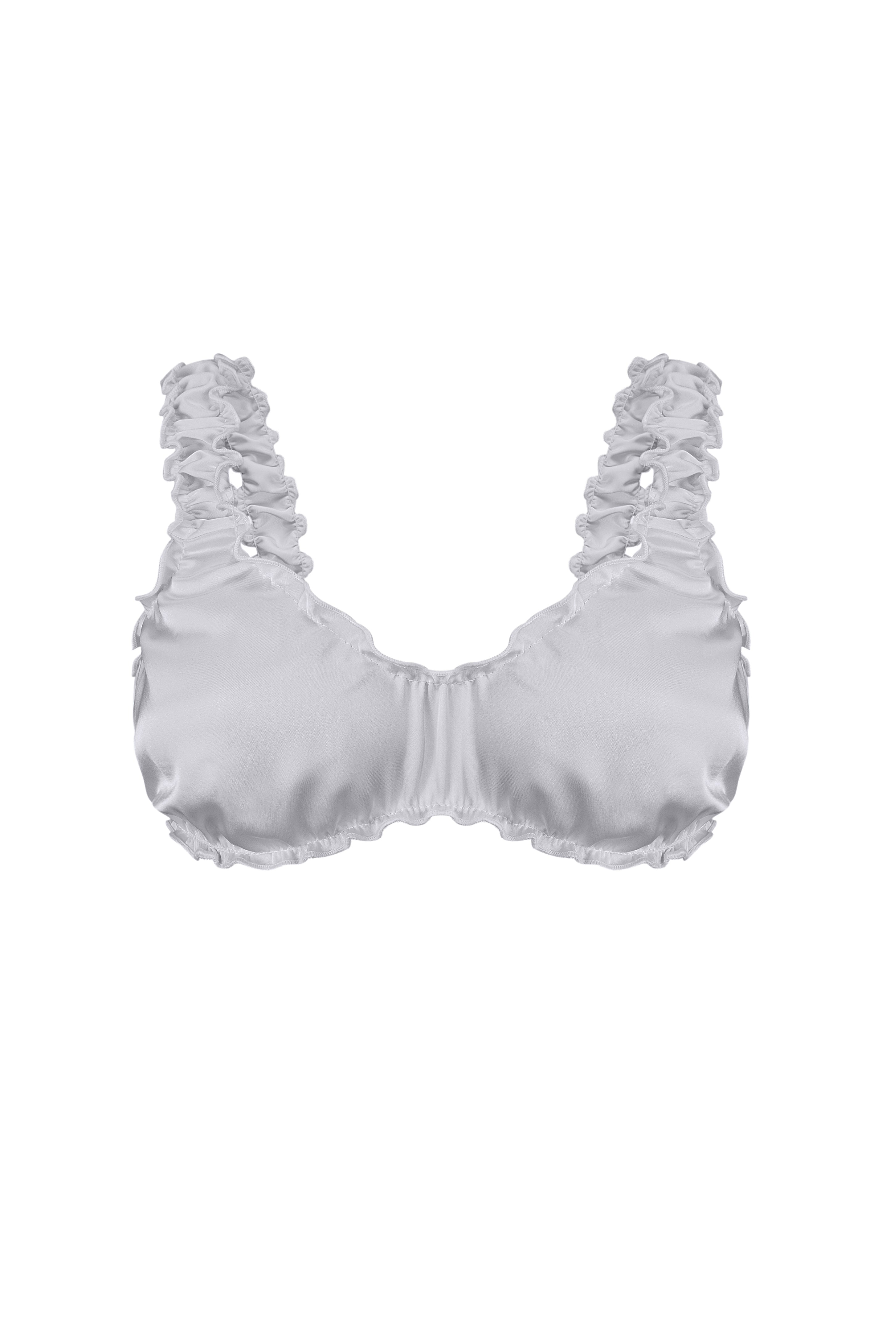 Satin de Lune Ruffle Shorts Set