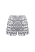 Satin de Lune Ruffle Shorts Set