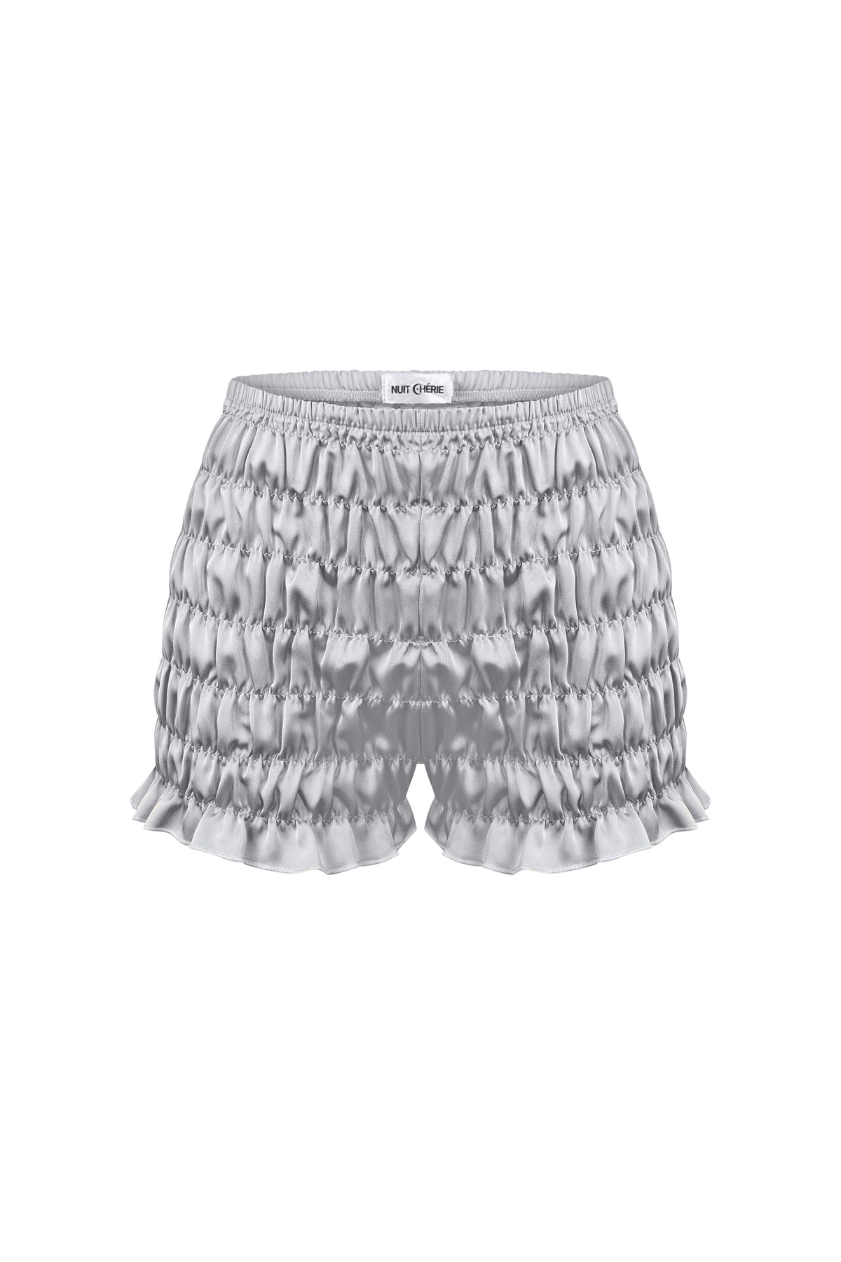 Satin de Lune Ruffle Shorts Set