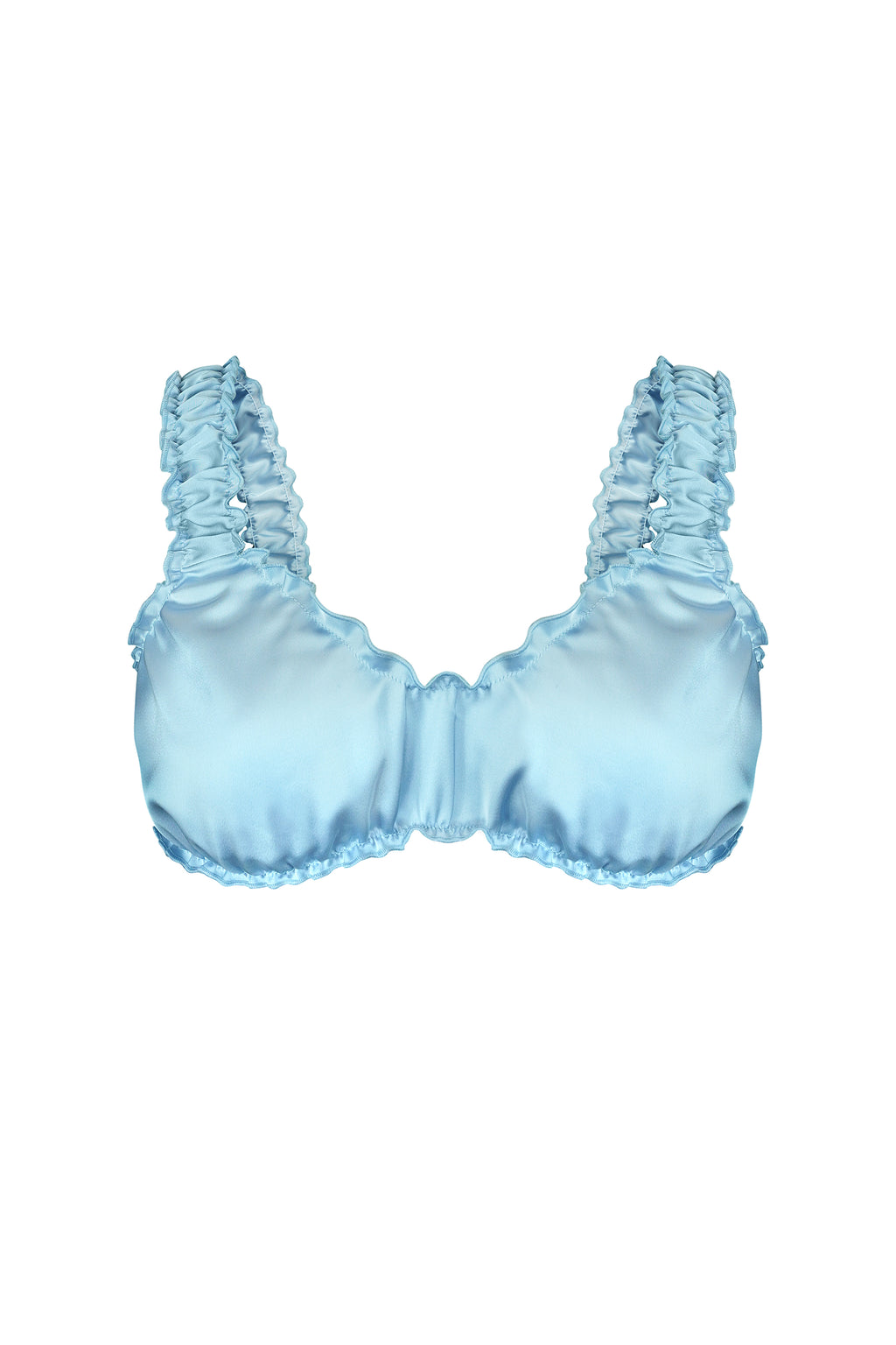 Azure Sky Ruffle Shorts Set