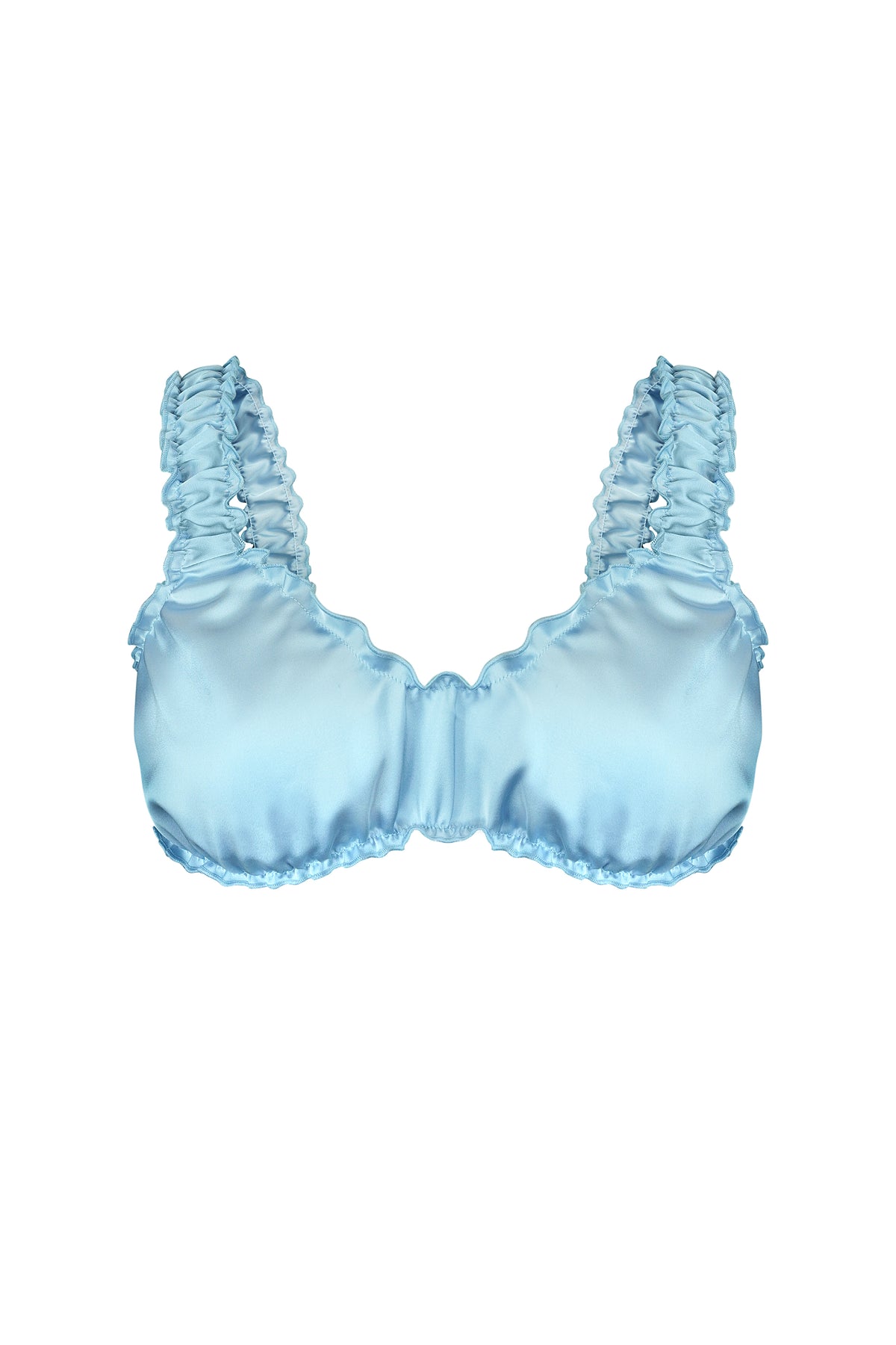Azure Sky Ruffle Shorts Set