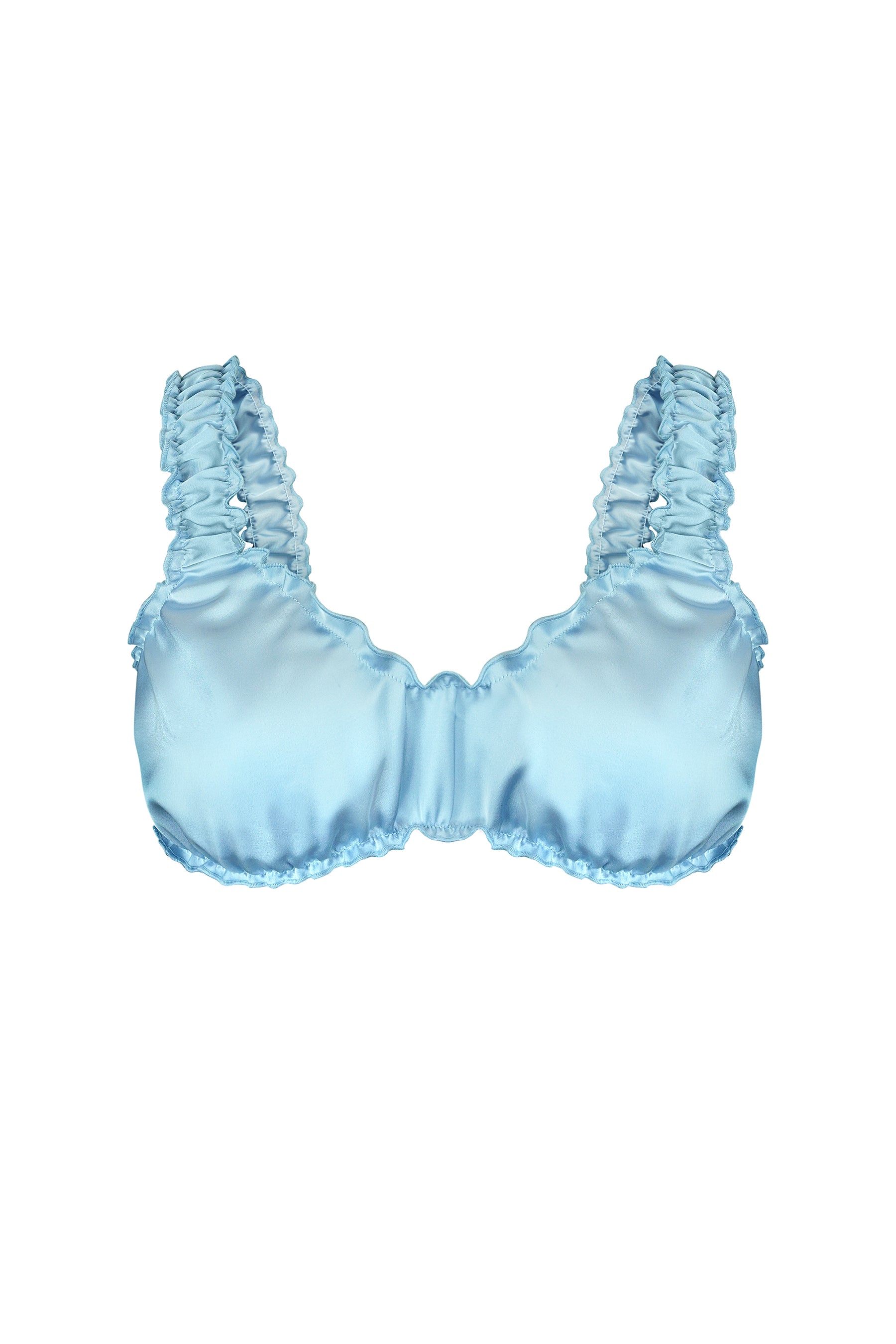 Azure Sky Ruffle Shorts Set