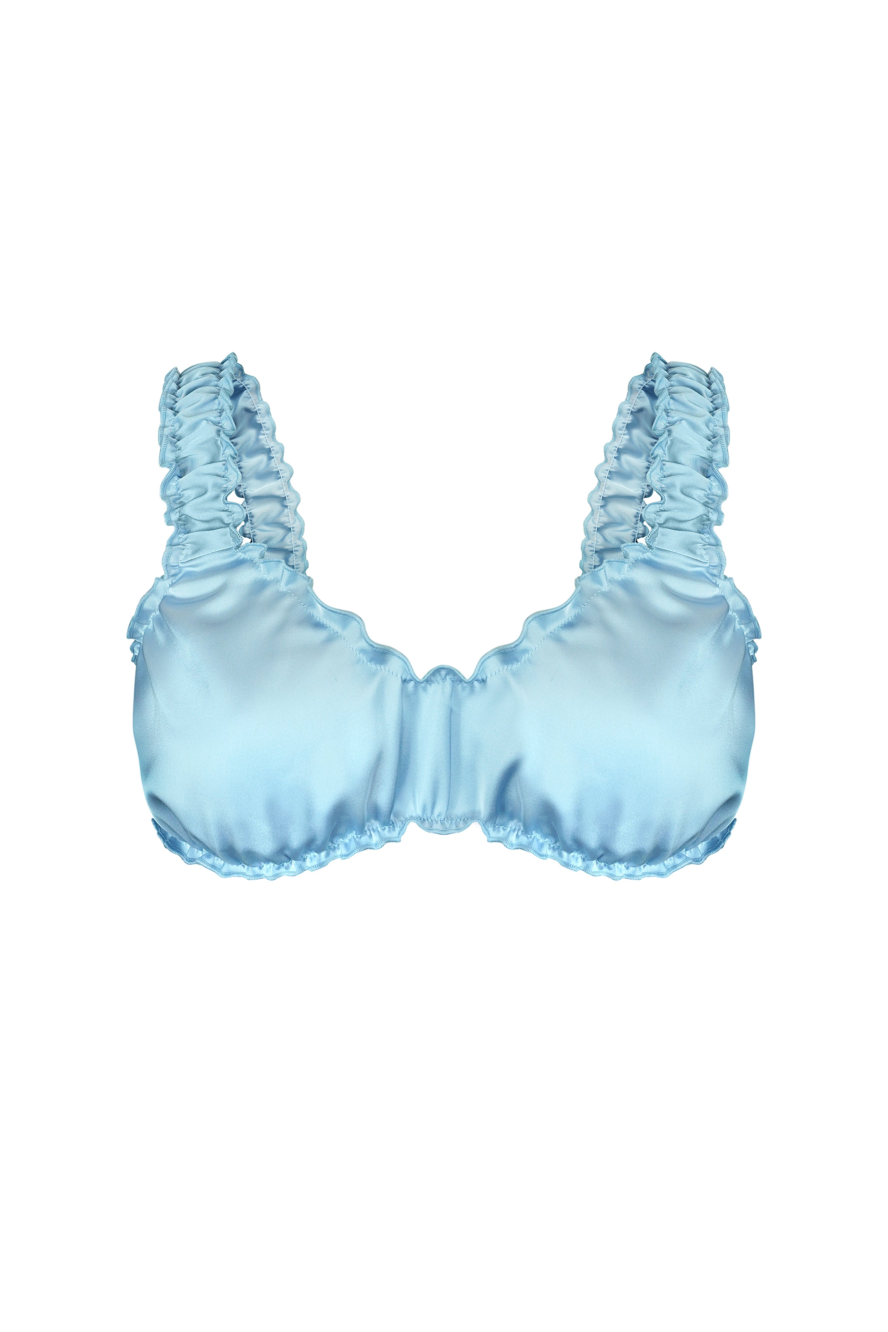 Azure Sky Ruffle Shorts Set