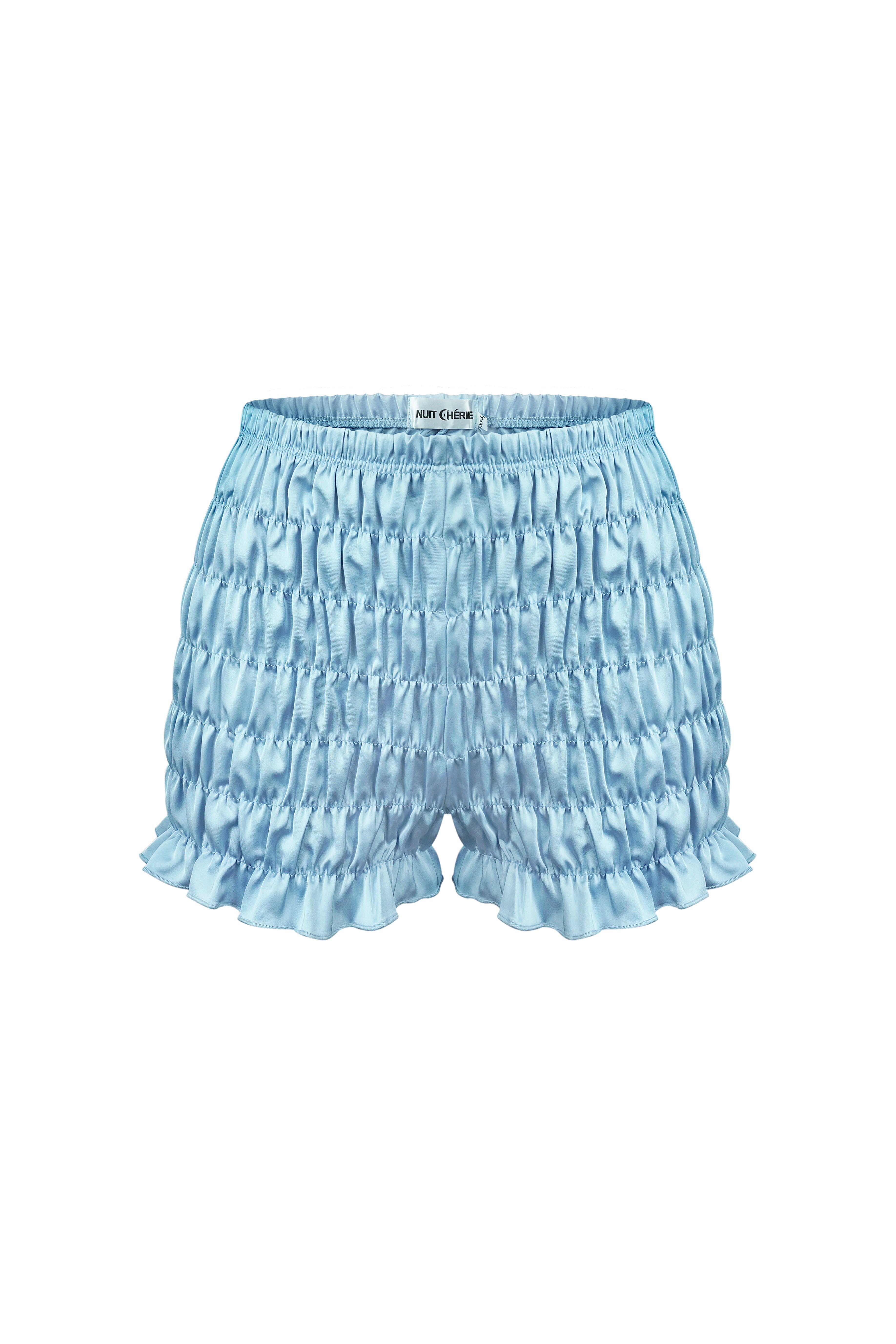 Azure Sky Ruffle Shorts Set